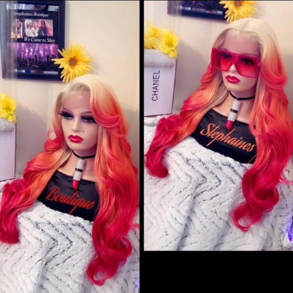 Human Hair Blended lace front wig main image 5
